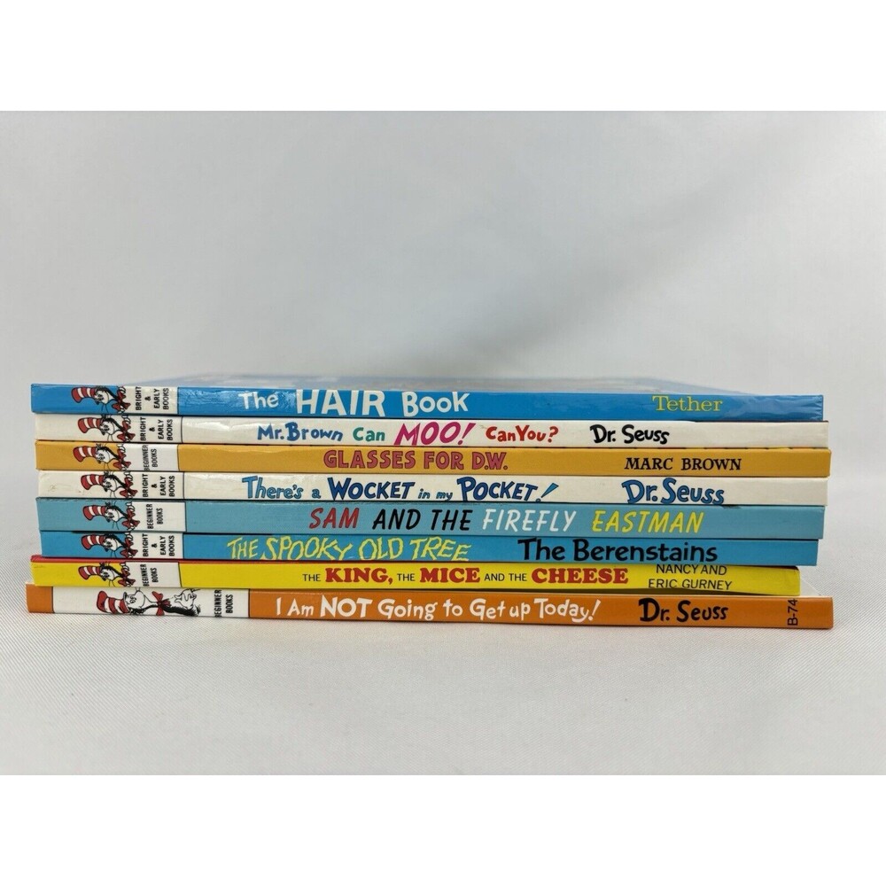 Vintage Dr. Seuss Mostly Grolier Book Club Lot - Bright Early Beginning Beginner